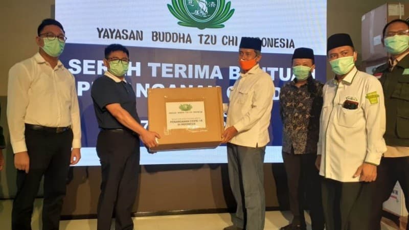 PBNU Terima Bantuan Alat Penanganan Covid-19