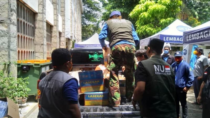 Kerja Sama NU Peduli dan Keuskupan Agung Jakarta Bantu Warga Terdampak Covid-19