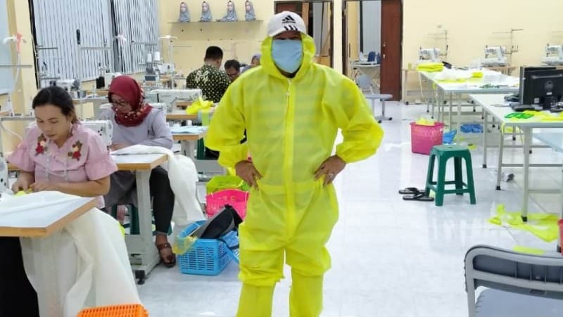 Kemnaker Bagikan 180 Ribu Masker Buatan BLK Se-Indonesia