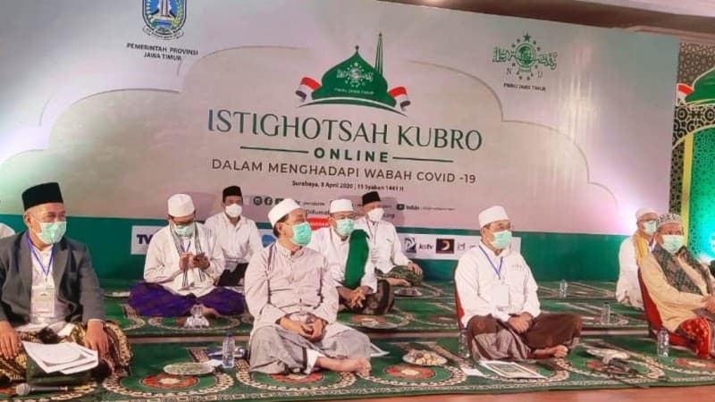 Khidmatnya Istighotsah Online NU Jatim di Tengah Covid-19