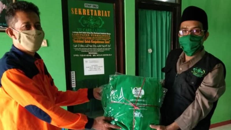LAZISNU Serahkan APD ke BPBD Purbalingga