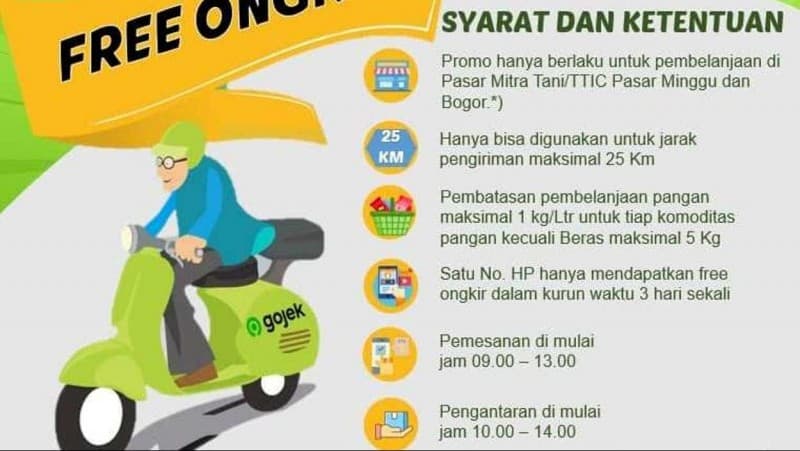 Beli Komoditas Pangan di TTIC Lewat Gojek, Murah dan Bebas Ongkir