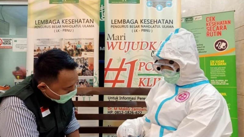 Lembaga Kesehatan Lakukan 'Rapid Test' Covid-19 kepada Pengurus dan Karyawan PBNU
