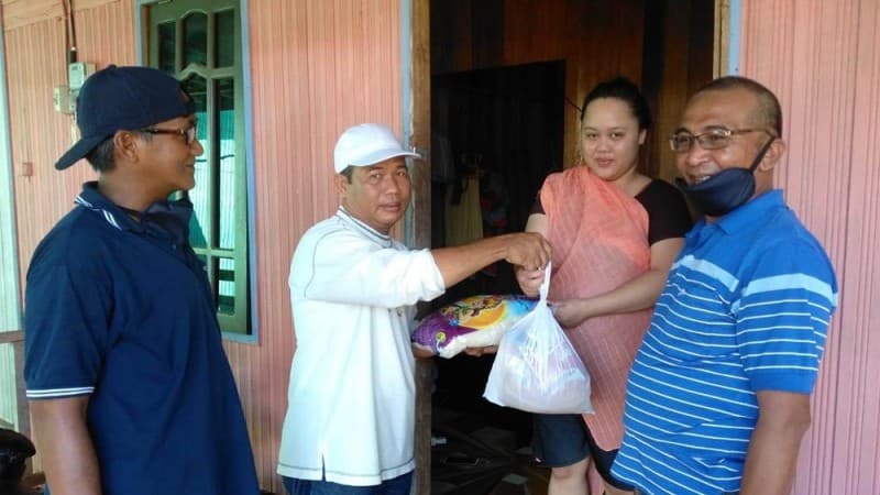 'Urunan' Cara PCNU Palangkaraya Bersedekah ke Terdampak Covid-19
