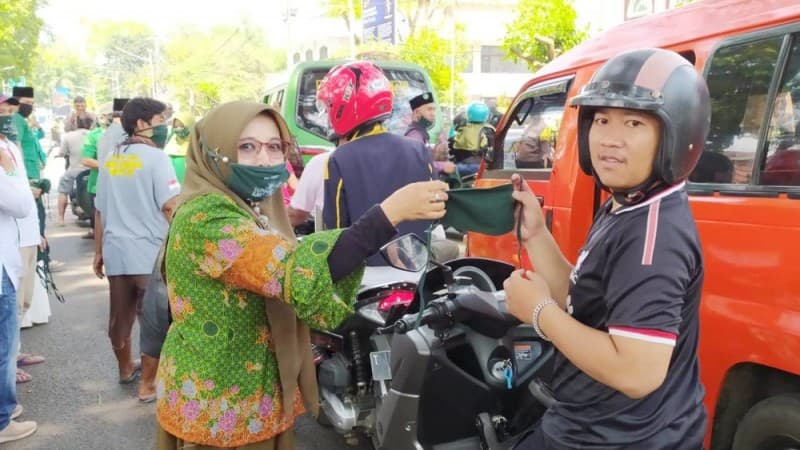 Cegah Covid-19, NU Subang Imbau Pemilik Toko dan Warung Pasang Westafet  