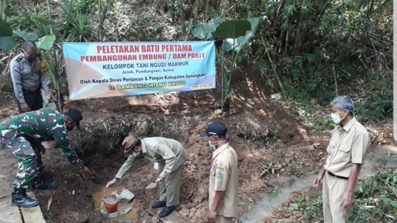Punya DAM Parit, Petani di Gunungkidul Berharap Bisa Panen Tiga Kali