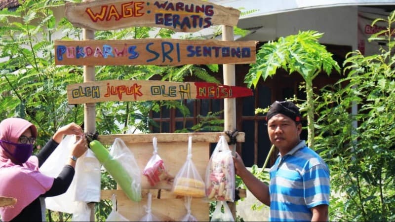 Aktivis Ansor Populerkan ‘Warung Geratis’ bagi Warga Terdampak Corona