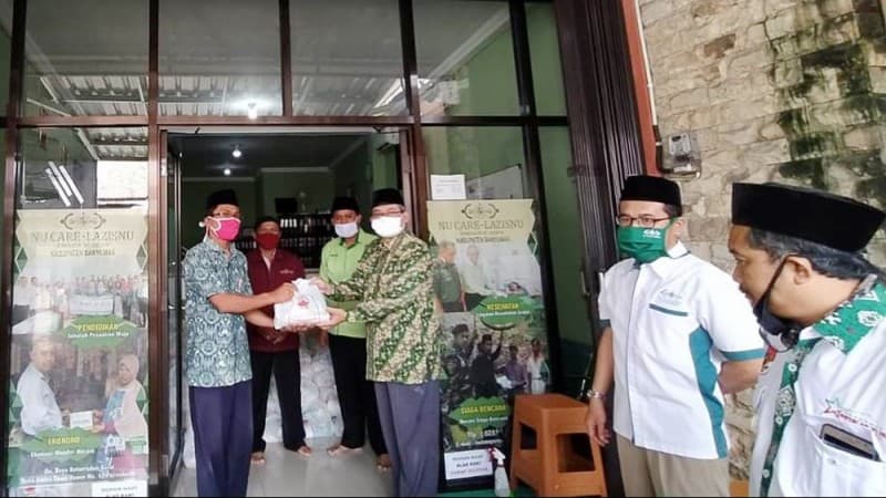 NU Banyumas Bakti Sosial Santuni Guru Swasta dan Madrasah Terdampak Covid-19