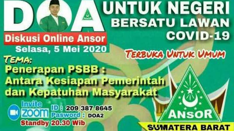 Anggota DPRD Sumbar Sebut PSBB Harus Didukung Semua Pihak 