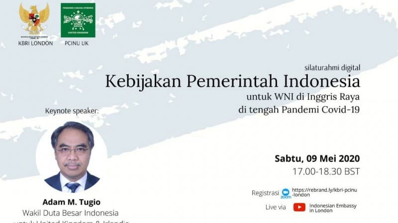 Bersama KBRI, PCINU Inggris Bantu WNI Terdampak Covid-19