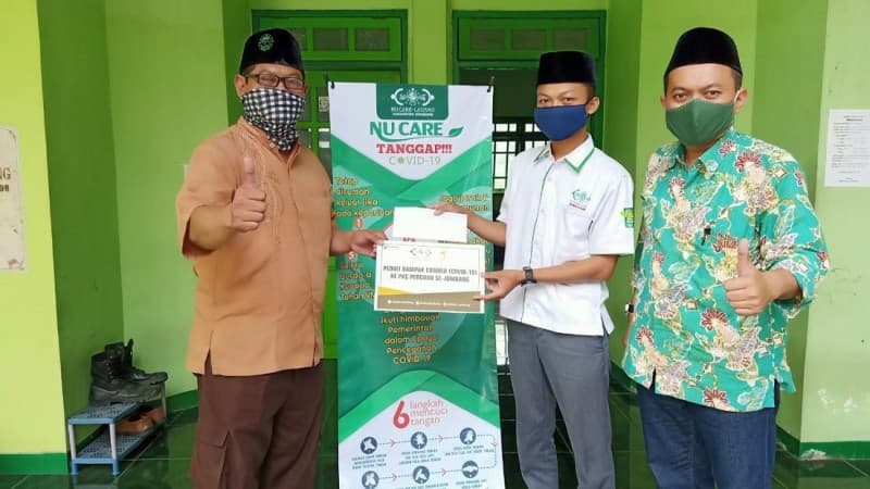 LAZISNU-Pergunu Jombang Peduli Guru Terdampak Covid-19