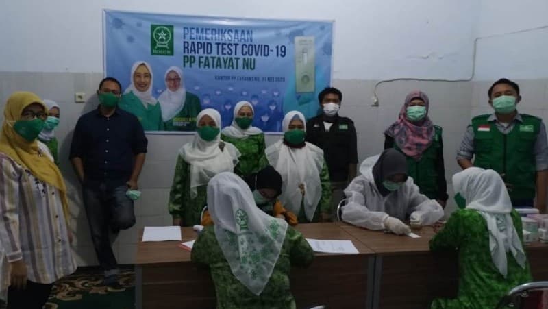 Pastikan Bebas Covid-19, Seratus Pengurus Fatayat NU Ikuti 'Rapid Test'