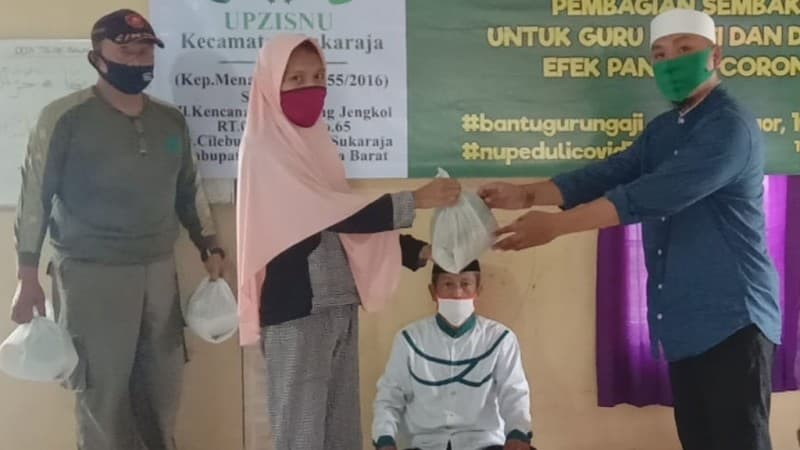 NU Sukaraja Bogor Isi Nuzulul Qur'an dengan Santunan Dhuafa