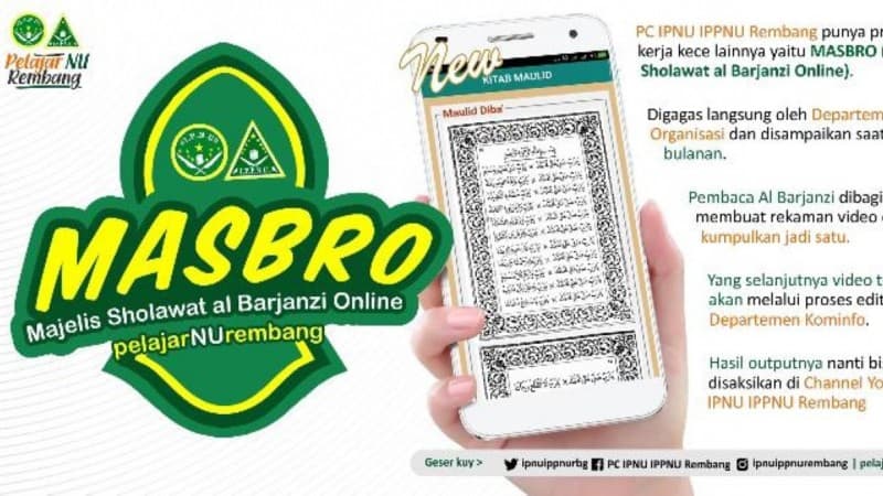 Melalui ‘MaSBrO’, IPNU-IPPNU Rembang Wujudkan Cinta Rasul
