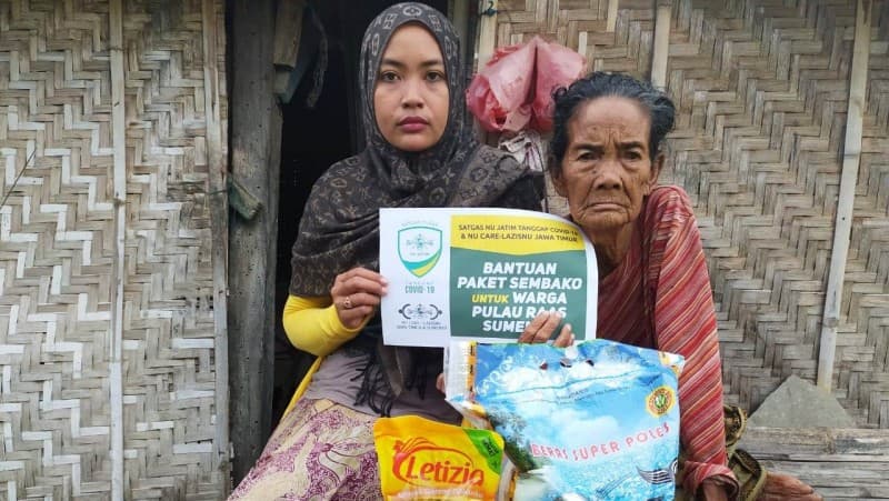 Sejuta Paket Sembako NU Jatim Jangkau Kawasan Kepulauan Sumenep