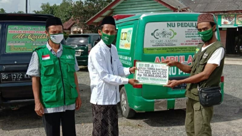LAZISNU Pringsewu Bantu Korban Puting Beliung di Tulang Bawang