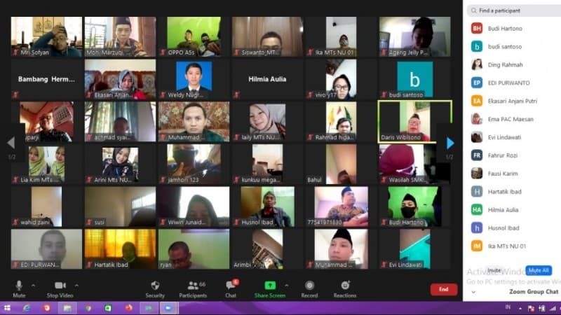 Tingkatkan Kompetensi Guru, Ma’arif NU Bondowoso Gelar Pelatihan Online