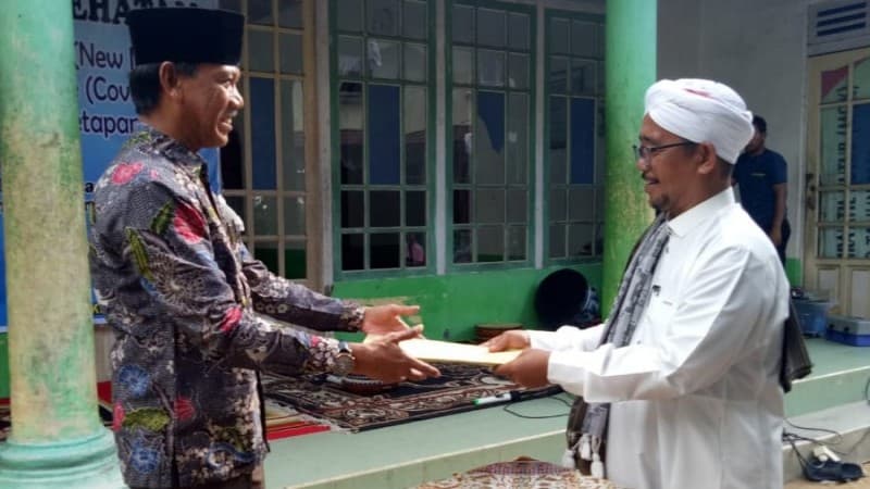 Pesantren Mambaul Khairat Ketapang Kalbar Kenalkan Protokol Kesehatan