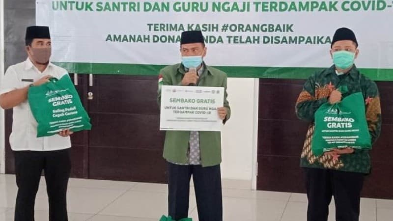 Pembagian Sembako LAZISNU sebagai Wujud Komitmen Gerakan Kemanusiaan
