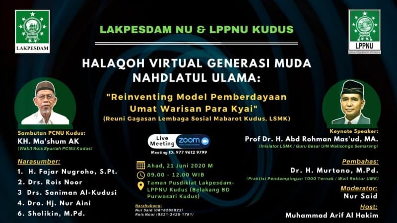 NU Kudus Siap Berdayakan Nahdliyin Melalui Lembaga Sosial Mabarrot