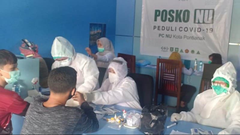 Gandeng Pemkot, PCNU Pontianak Gelar Rapid Test Santri yang Balik ke Pondok