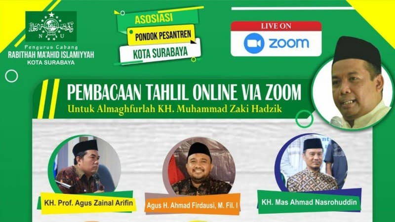 RMINU Surabaya Gelar Tahlil Daring untuk Cucu Mbah Hasyim Asy'ari