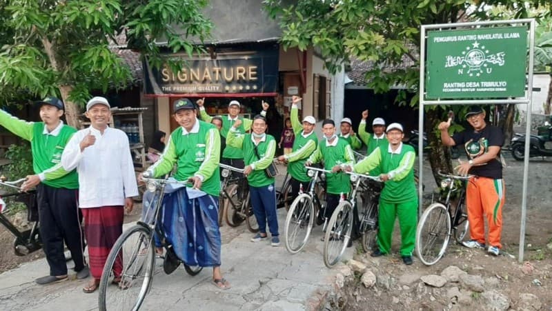 NU Guntur Demak Manfaatkan Gowes untuk Konsolidasi Organisasi