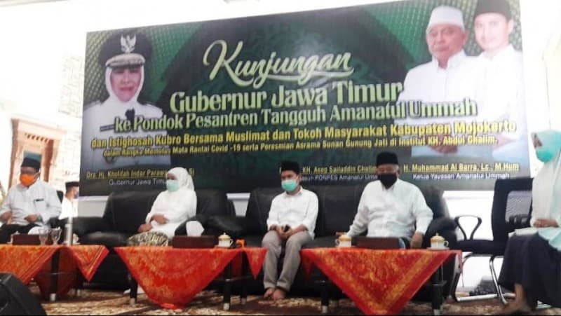 Jadi Pesantren Tangguh, Amanatul Ummah Mojokerto Terapkan Protokol Kesehatan