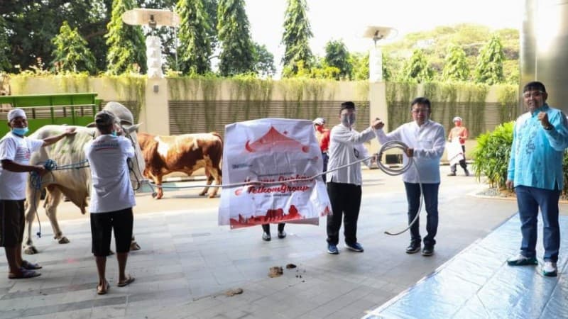 TelkomGroup Salurkan Lebih dari 1.000 Hewan Kurban ke Seluruh Indonesia