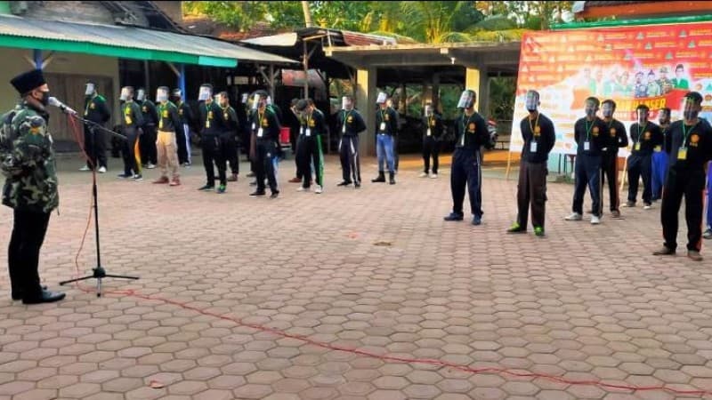 Diklatsar Banser Saat Pandemi di Trenggalek Jadi Contoh Nasional