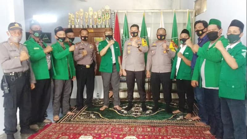 Bangun Sinergitas, Ansor Dapat Kunjungan Kapolres Pekalongan