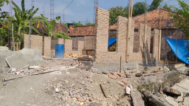 Dari Koin NU, UPZIS Mrisi Bantu Bangun Musholla