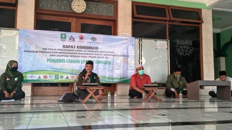 LPBINU Sidoarjo Libatkan Warga untuk Peduli Penyebaran Covid-19
