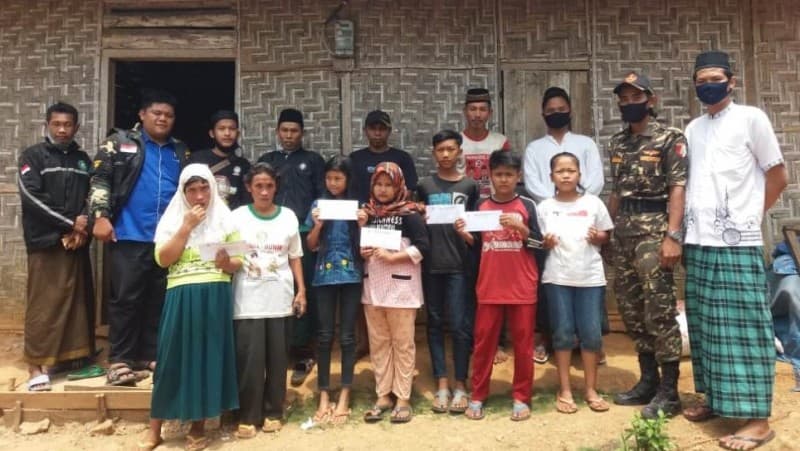 Satu Dekade Repshol dan Banser Pringsewu Santuni Anak Yatim