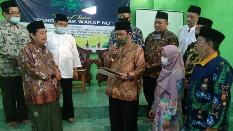 Dua Warga Majalengka Ikrarakan Wakaf Tanah untuk NU