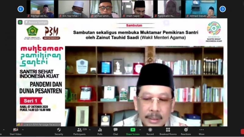 Wamenag: Bantuan Covid-19 Tahap Ke-3 untuk Pesantren Segera Cair