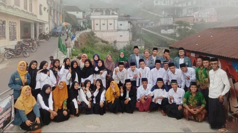 Pertama Kalinya IPNU-IPPNU Magelang Resmikan Anak Ranting di Lereng Gunung Sumbing