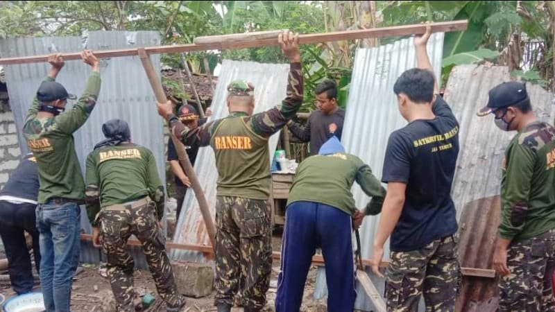 Ansor di Bojonegoro Bedah Rumah Anggota Banser