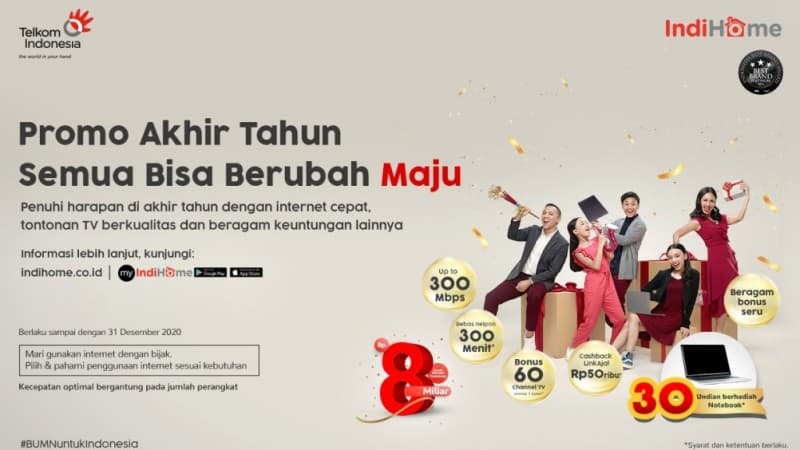 Sambut Akhir Tahun, IndiHome Tebarkan Semangat 'Semua Bisa Berubah Maju'