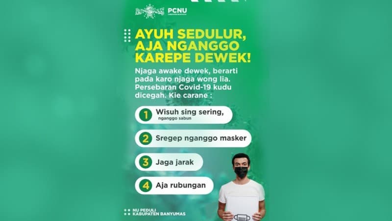 Covid-19 Masalah Bersama, NU Banyumas: Jangan Jadi Fitnah