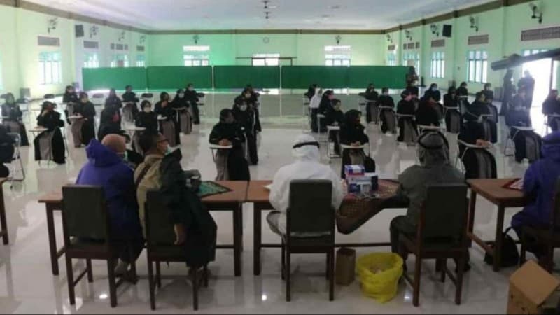 Sambut Pembelajaran Tatap Muka, Pesantren Nurul Qarnain Jember Perketat Prokes