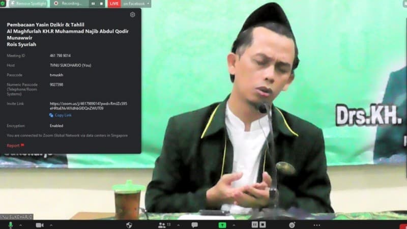 NU Sukoharjo Gelar Yasin Tahlil Virtual untuk Kiai dan Habaib