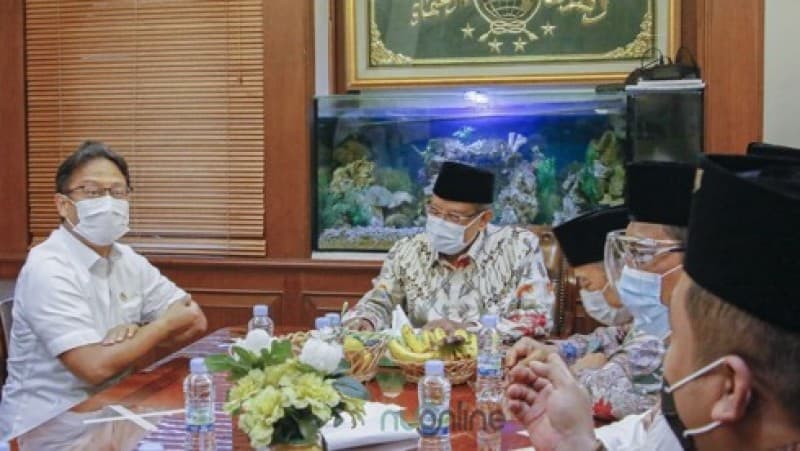 Silaturahim ke PBNU, Menkes Budi Bahas Vaksin Covid-19