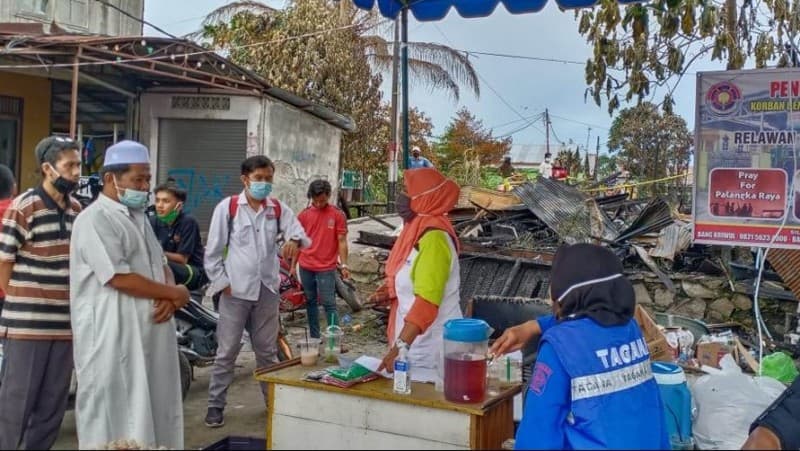 Kebakaran Rumah di Palangka Raya, Ini yang Dilakukan Kader Ansor Kalteng