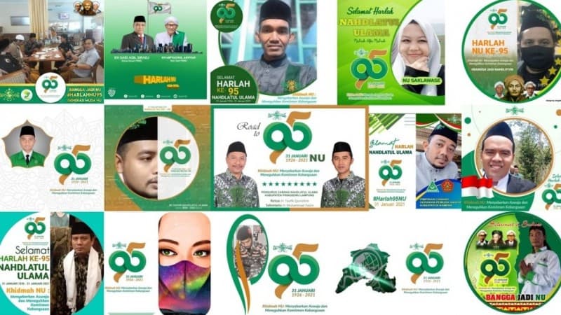 Warganet Ramai-ramai Pasang Profil Logo Harlah Ke-95 NU