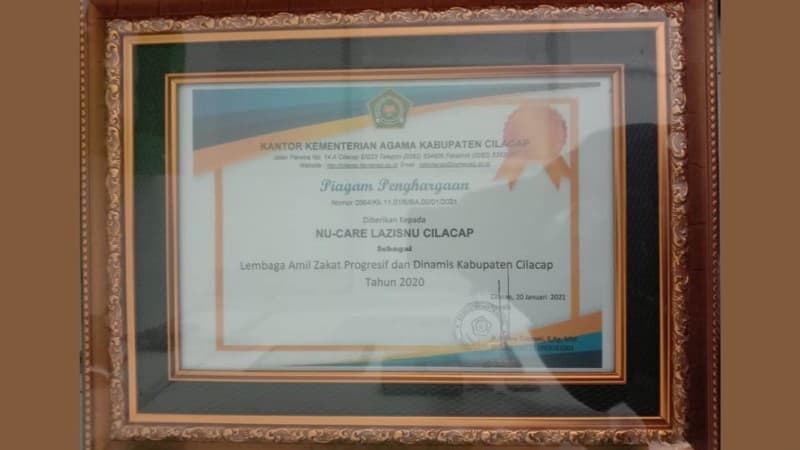 Dinobatkan sebagai Lembaga Zakat Progresif, Ini Capaian LAZISNU Cilacap