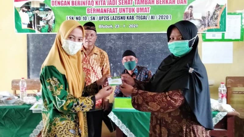 Dari Koin NU, Ranting Blubuk Tegal Beri 'Kartu Sehat' untuk Ratusan Nahdliyin
