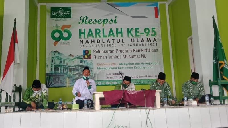 Peluncuran Program Klinik Kesehatan Warnai Harlah Ke-95 NU di Pringsewu