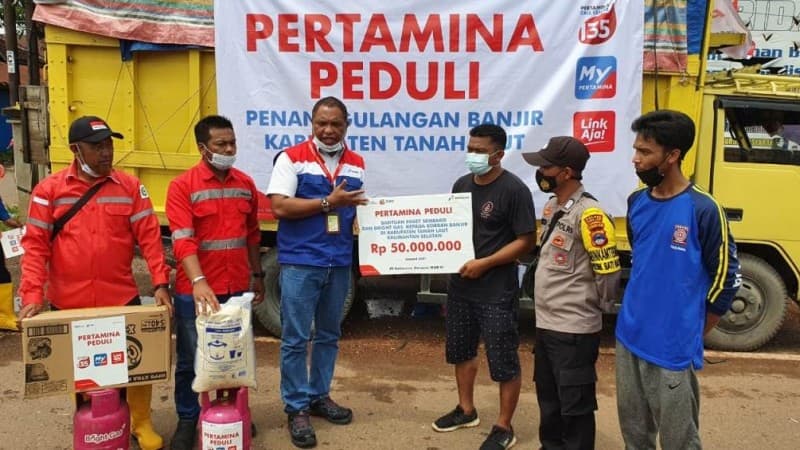 Pertamina Salurkan Bantuan Hingga 1 Miliar untuk Terdampak Bencana