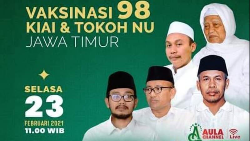Peringati Harlah Ke-98, NU Jatim Gelar Vaksinasi untuk 98 Kiai